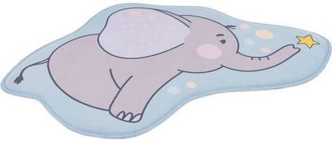 Obsession Vloerkleed voor de kinderkamer My Mila Kids 151 Motief olifant, wasbaar, kinderkamer