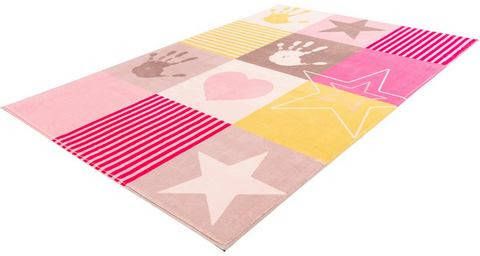 Obsession Vloerkleed voor de kinderkamer My Stars 411 Korte pool, patchworkdesign, motief sterren, kinderkamer