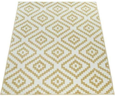 Paco Home Loper Stella 400 Tapijtloper, korte pool, pastelkleuren, ruitendesign
