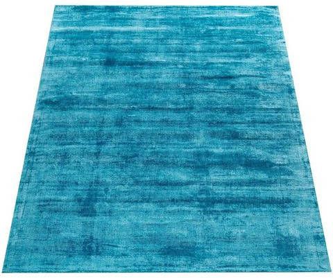 Paco Home Vloerkleed Glori 330 Handgeweven tapijt, laagpolig, 100% viscose, extra zacht met een lichte glans, ideaal voor in de woon en slaapkamer