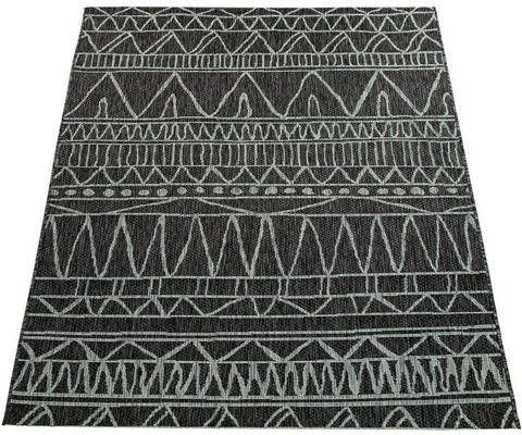 Paco Home Vloerkleed Illusion 321 Platweefsel, modern design, geschikt voor binnen en buiten, UV bestendig, woonkamer