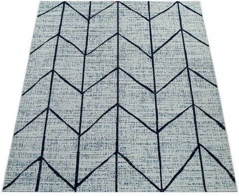 Paco Home Vloerkleed Kortrijk 741 Platweefsel, modern design, geschikt voor binnen en buiten, woonkamer