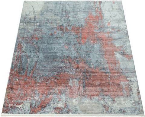 Paco Home Vloerkleed Pandora 328 Korte pool, handgeweven look, modern design, met franje, ideaal in de woonkamer & slaapkamer