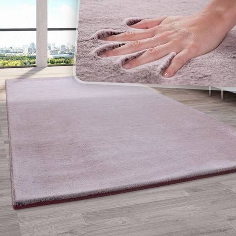 Paco Home Vloerkleed Tipped 870 bijzonder zacht, unikleuren, ideaal in de woonkamer & slaapkamer