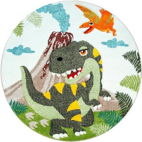 Paco Home Vloerkleed voor de kinderkamer Diamond 636 3d design, motief dinosaurus, kinderkamer