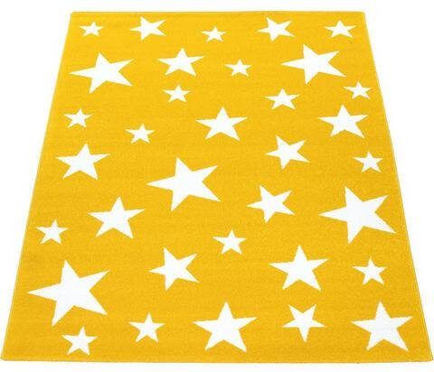 Paco Home Vloerkleed voor de kinderkamer Vega 715 Korte pool, motief sterren, kinderkamer