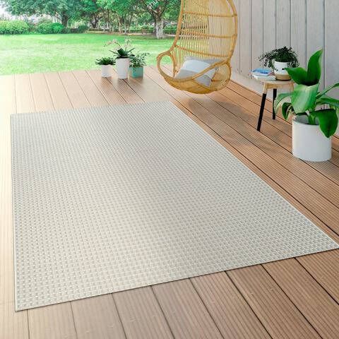 Paco Home Vloerkleed Waregem 622 Platweefsel, sisal look, geschikt voor binnen en buiten, woonkamer