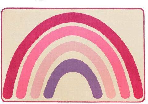 Primaflor Ideen in Textil Vloerkleed voor de kinderkamer rainbow Korte pool, motief regenboog, kinderkamer