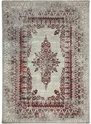 RESITAL The Voice of Carpet Vloerkleed Vogue 221(zonder franje)Korte pool, geweven, oriënt look, reliëfstructuur, vintage design, ideaal in de woonkamer & slaapkamer