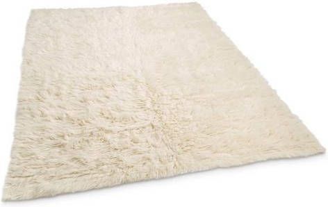 Theko Exklusiv Wollen kleed Flokos 1 Handgeweven vloerkleed, hoge pool, zuivere wol, met de hand geweven, ideaal in de woonkamer & slaapkamer