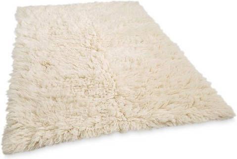 Theko Exklusiv Wollen kleed Flokos 2 Handgeweven vloerkleed, hoge pool, zuivere wol, met de hand geweven, ideaal in de woonkamer & slaapkamer