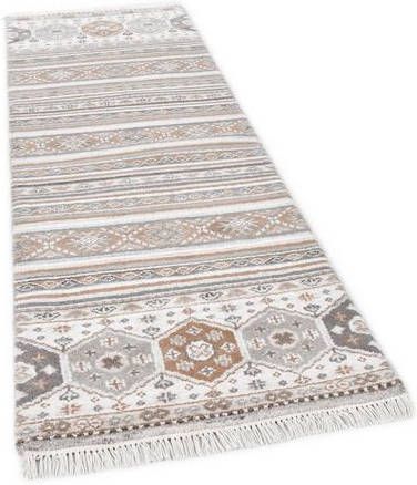 THEKO Loper Imperial Schaal 1719 Loper, zuivere wol, met de hand geknoopt, met franje