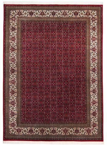 THEKO Oosters tapijt Sirsa Seta Bidjar Pool van 20% zijde, met de hand geknoopt, met franje, woonkamer