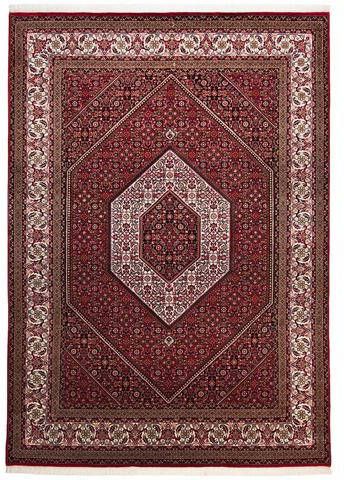 THEKO Oosters tapijt Sirsa Seta Pool van 20% zijde, met de hand geknoopt, met franje, woonkamer