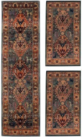 THEKO Set slaapkamerkleedjes Leonie Slaapkamerkleed, loper set voor de slaapkamer, geweven, oriënt look