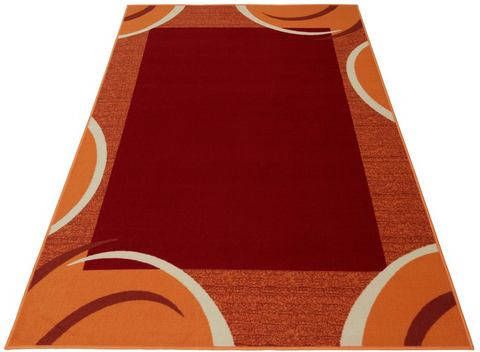 THEKO Vloerkleed Loures Korte pool, met modern randdessin, woonkamer