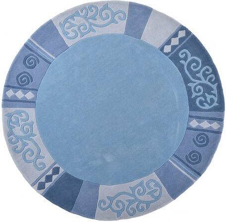 THEKO Wollen kleed AMBADI zuiver scheerwol, handgetuft, met randdessin, modern, woonkamer