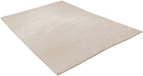 THEKO Wollen kleed Hadj uni echt berberkleed, zuivere wol, met de hand geknoopt, ideaal in de woonkamer & slaapkamer