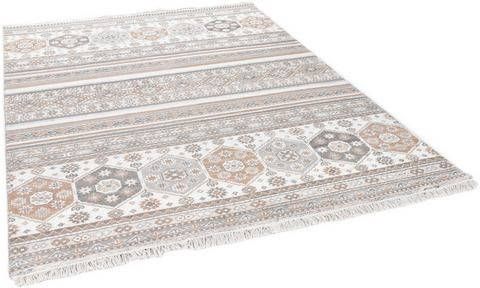 THEKO Wollen kleed Imperial Schaal 1719 zuivere wol, met de hand geknoopt, met franje, woonkamer