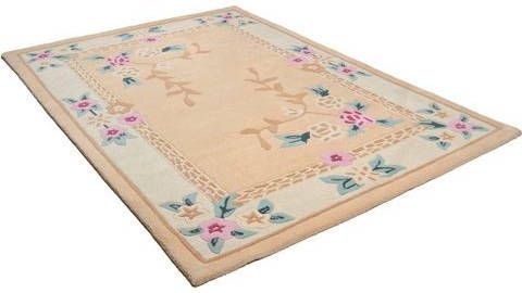 THEKO Wollen kleed Lifou zuivere wol, met de hand geweven, met randdessin, woonkamer