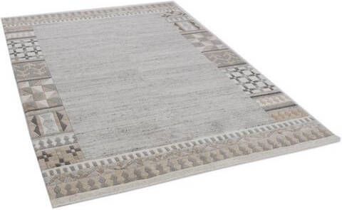 THEKO Wollen kleed Nakarta 6030 zuivere wol, met de hand geknoopt, met randdessin, woonkamer