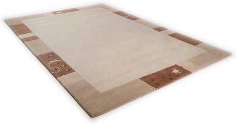 THEKO Wollen kleed Royal Gang zuivere wol, met randdessin, ideaal in de woonkamer & slaapkamer