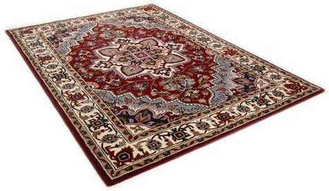 THEKO Wollen kleed Royal Heriz zuivere wol, oriënt look, woonkamer