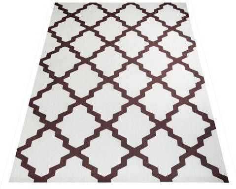 Timbers Vloerkleed Pearland Geschikt voor binnen en buiten, ruiten design, woonkamer, terras, balkon