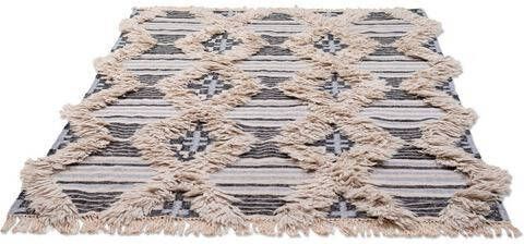 Tom Tailor Vloerkleed Cozy Kelim met de hand geweven, met franje, boho stijl, woonkamer