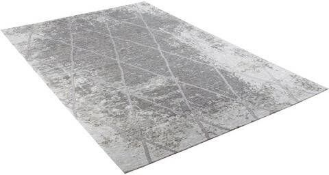 Tom Tailor Vloerkleed Fine Lines Platweefsel, ruitdesign, woonkamer