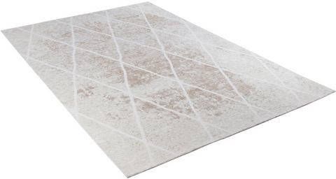 Tom Tailor Vloerkleed Fine Lines Platweefsel, ruitdesign, woonkamer