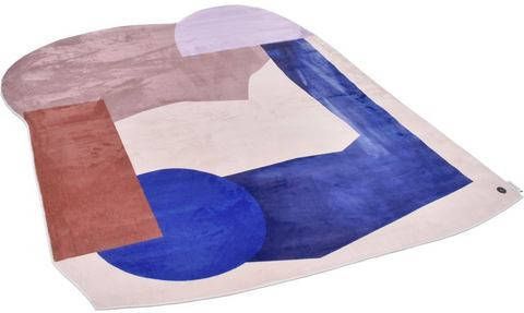 Tom Tailor Vloerkleed Shapes TEN Korte pool, gedessineerd, modern design, ideaal in de woonkamer & slaapkamer