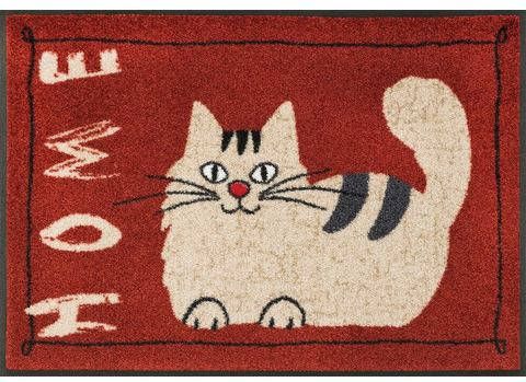 wash+dry by Kleen Tex Mat Catty Home Inloopmat, motief kat, met quote, antislip