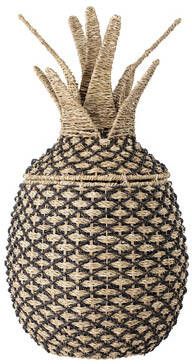 bloom ingville MINI mandje met deksel Rosamaj Pandan zwart