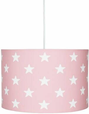LIVONE hanglamp Gelukkig Style voor kinderen STARS roze/wit