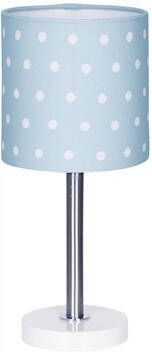 LIVONE tafellamp Happy Style voor Kids DOTS blauw/wit