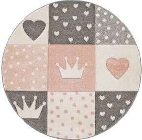 PACO Home Tapijt Cos 339 Roze 120 cm