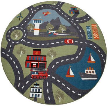 PACO Home Tapijtbak 562 Green 200 cm