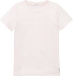 Tom Tailor T shirt Logo Print Candy Cotton Roze