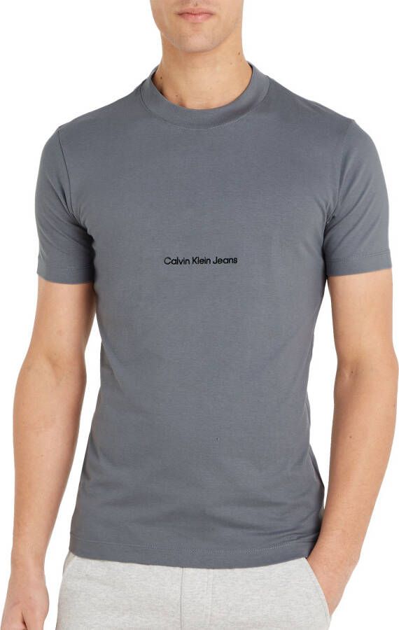 Calvin klein Institutionele tee J30J322848Pn6 Jeans, Grijs, Heren