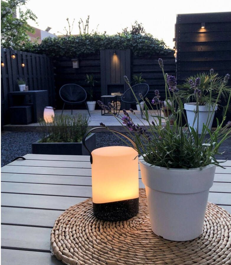 Ledr oplaadbare buitenlamp Mabe zwart