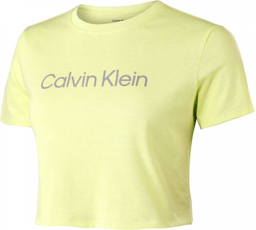 Calvin Klein Performance T shirt Dames , Geel, Dames