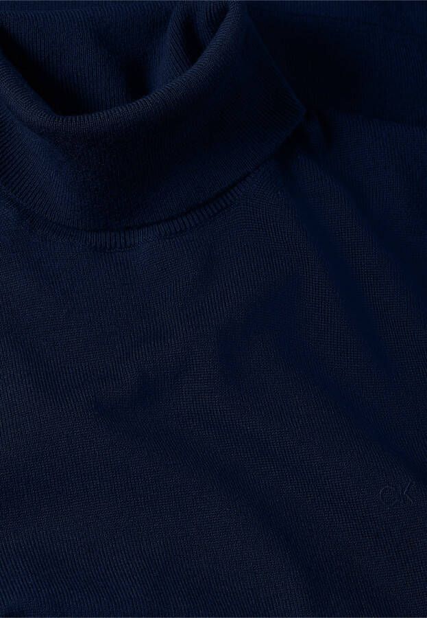 Calvin Klein Donkerblauwe Coltrui Superior Wool Turtle Neck