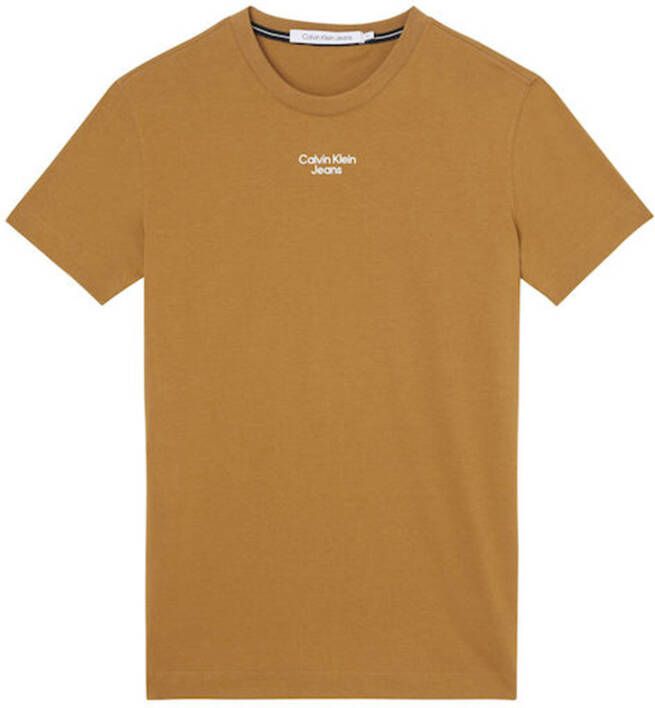 Calvin Klein T shirt man stacked logo tee j30j320595.ge4