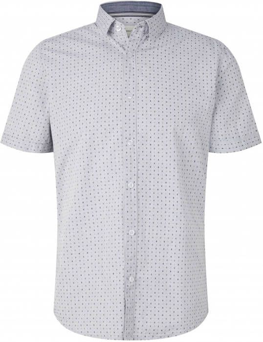 Tom Tailor Overhemd met korte mouwen met minimal motief