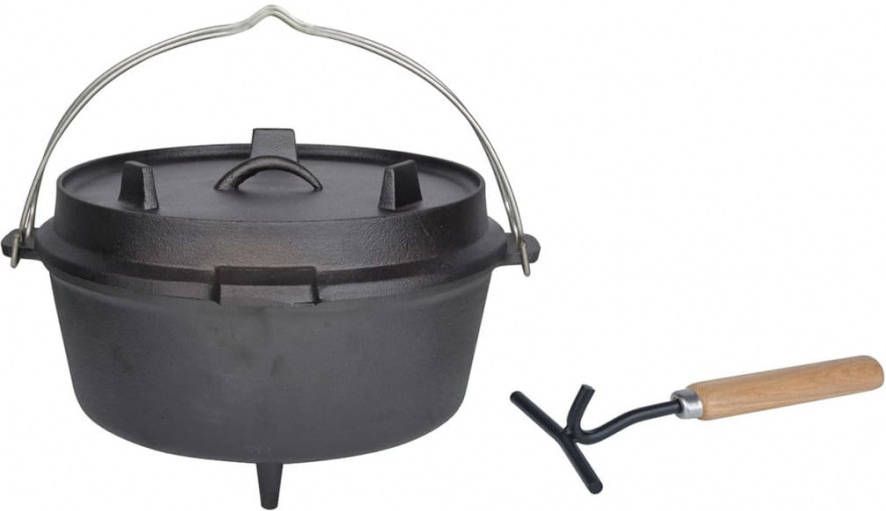 Esschert Design sudderpot gietijzer 6, 5 L Zwart FF235