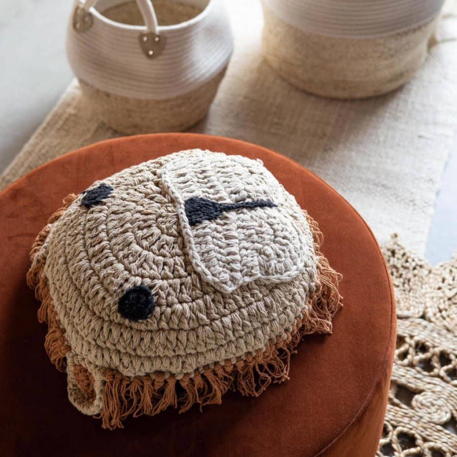 KidsDepot Kinderkussen Lion 38 cm katoen