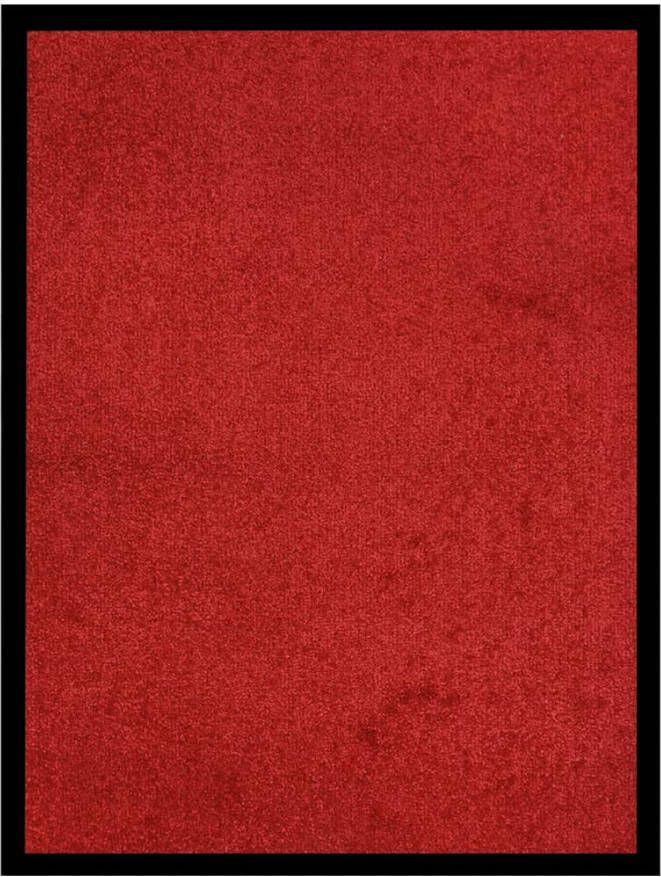 VIDAXL Deurmat 40x60 cm rood