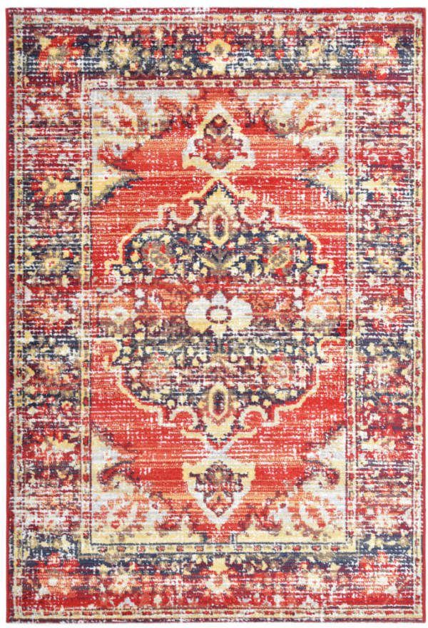 VIDAXL Vloerkleed 160x230 cm PP rood