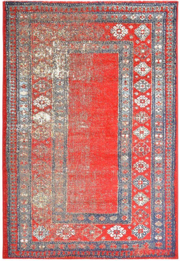 VIDAXL Vloerkleed 80x150 cm PP rood